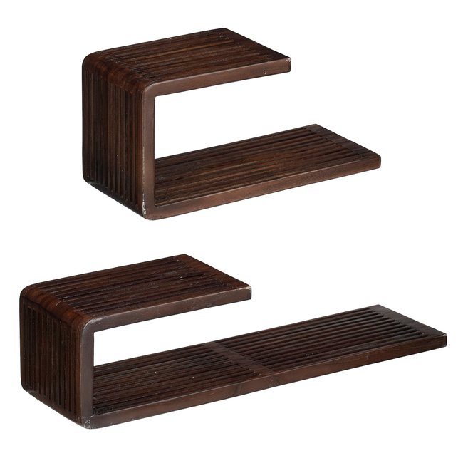 Étagère murale Josha Brun foncé Couleur brun foncé <span itemprop=