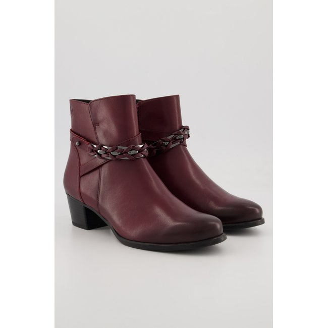 Bottines en cuir, chaîne décorative - CAPRICE