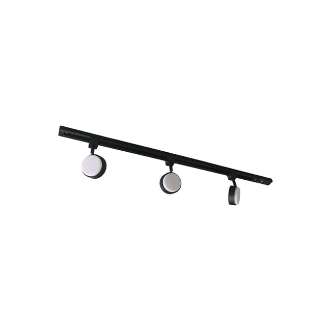 Projecteur pour rail électrique en aluminium Couleur noir <span itemprop=