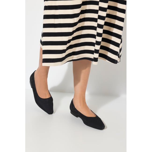 Ballerines en nubuck – largeur H , pied large - ULLA POPKEN