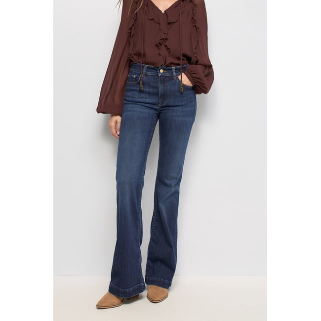 JEAN DESTINY PUSH UP FLARE bleu denim <span itemprop=