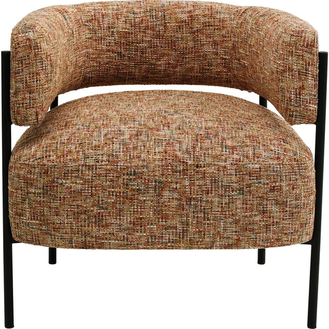 Fauteuil en polyester mélangé, LILJA Couleur orange <span itemprop=