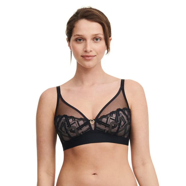 Bügelloser BH Graphic Support schwarz <span itemprop=