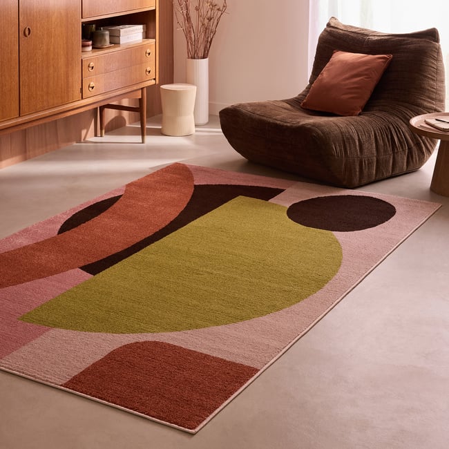 Tapis intérieur graphique multicolore EUPHORIA Couleur multicolore <span itemprop=
