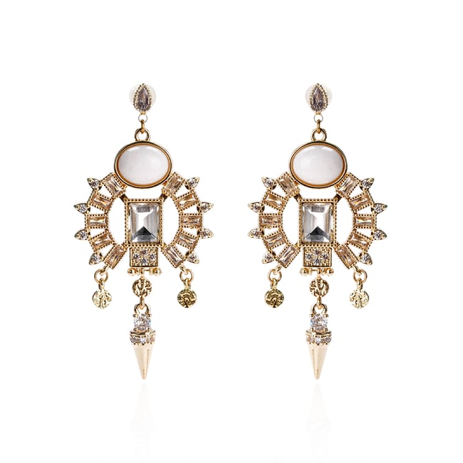 Boucles d'oreilles pendantes avec perles ROMANSS - HIPANEMA