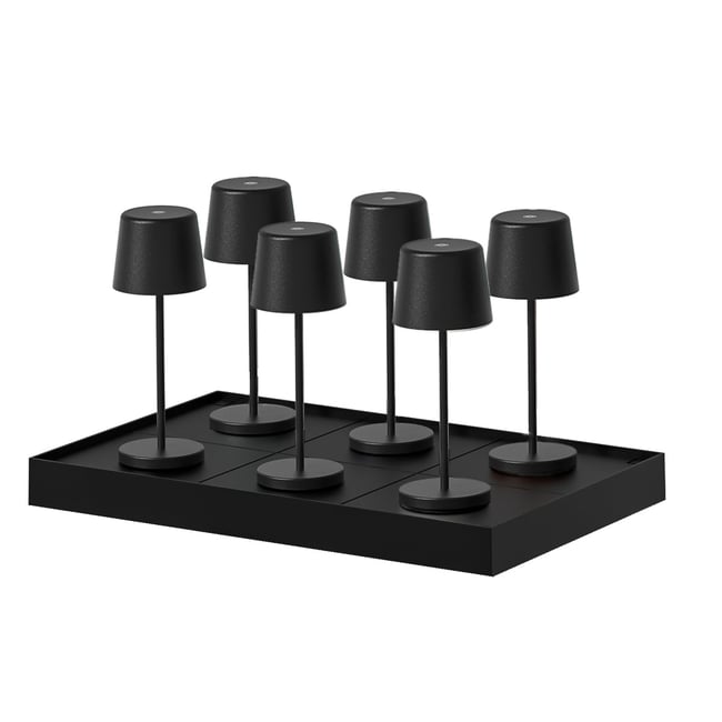 Lot de 6 Lampes de table avec socle 6x KELLY MINI - LUMISKY
