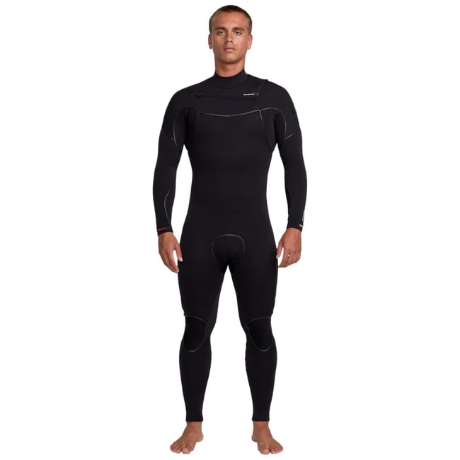 Combinaison de surf zip poitrine MARATHON SESSIONS 3/2MM noir black <span itemprop=