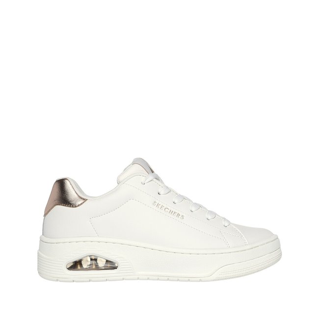 Uno Court - Courted Air Trainers in Leather, white, SKECHERS