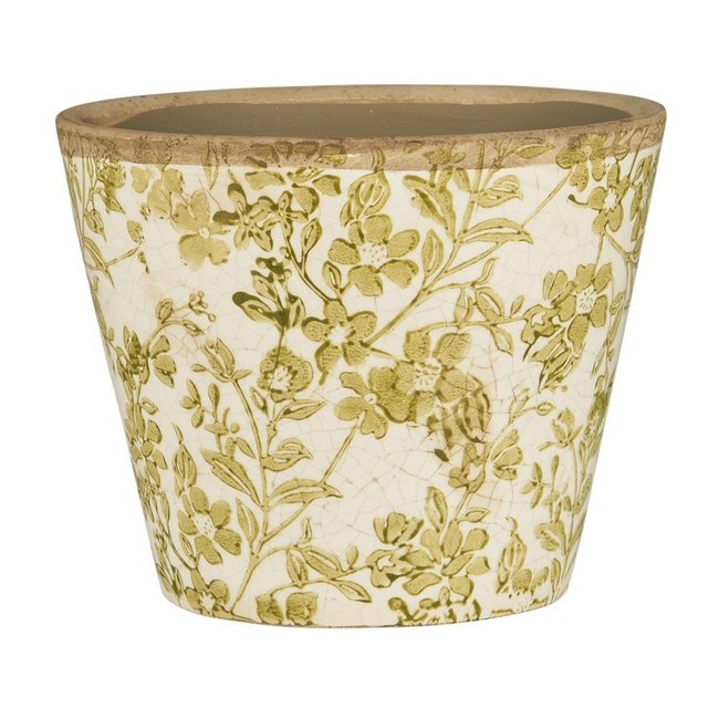 Cache-pot floral céramique  Green Blossom - IB LAURSEN