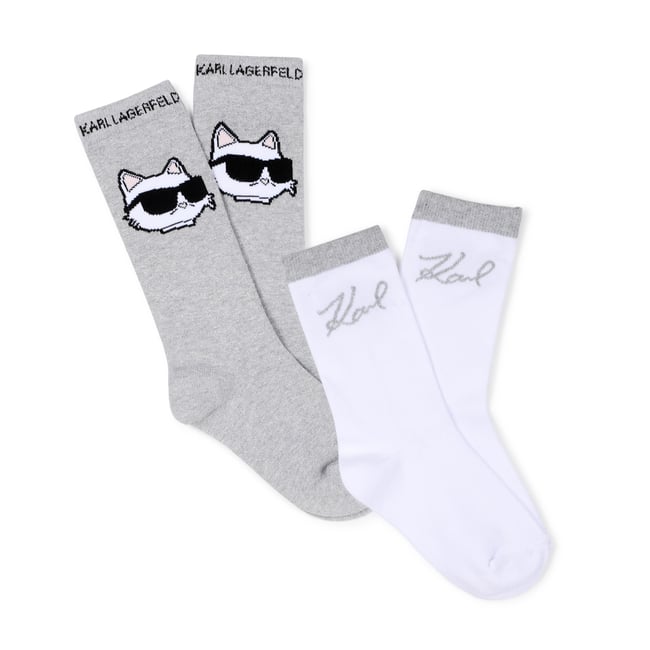 Lot de 2 paires de chaussettes silver <span itemprop=