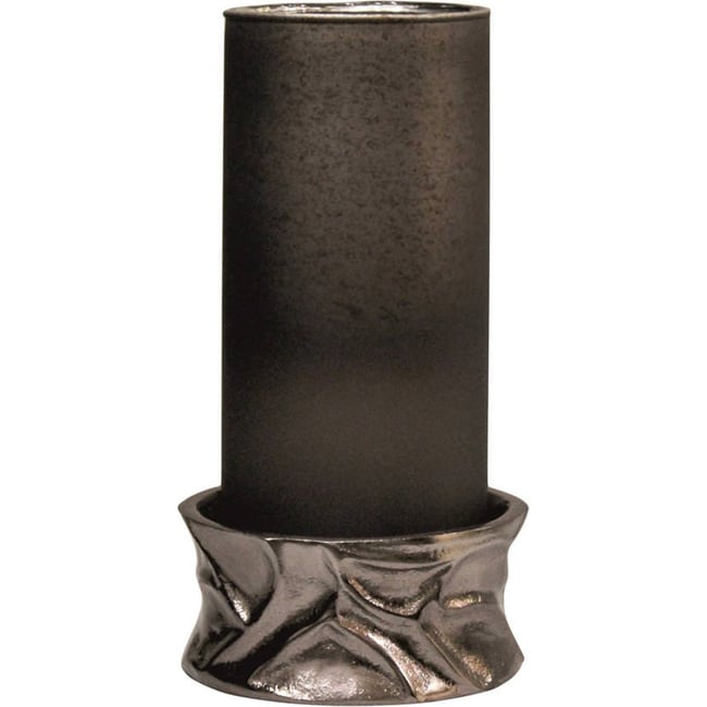 Photophore en verre soufflé fait main Couleur fumé <span itemprop=