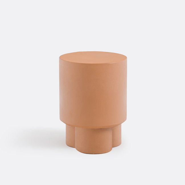 Mannila Cement Fibre Side Table, terracotta, LA REDOUTE INTERIEURS