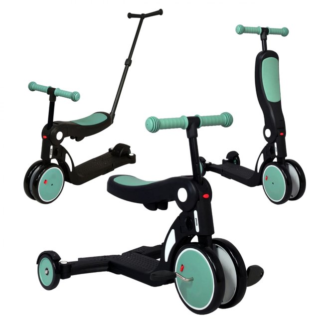 Draisienne évolutive 5 en 1 Scootizz avec barre de poussée adulte Jaune - LOOPING