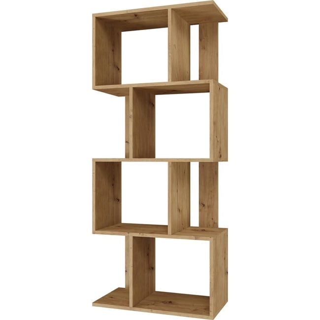 Bibliothèque ouverte collection FIESTA Couleur chêne artisan <span itemprop=
