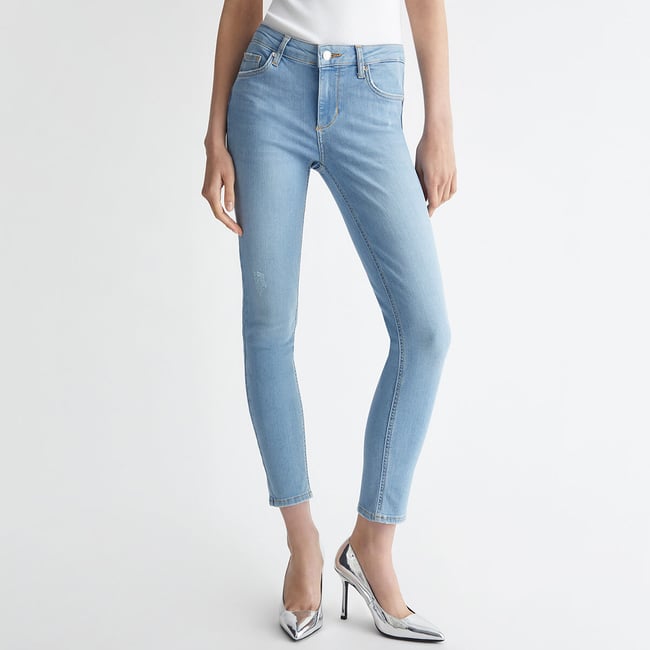 Jean Droit Femme Liu Jo - Taille 31 - Bleu - Occasion En Très Bon état