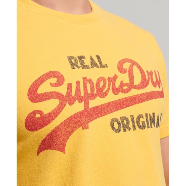 T-shirt Vintage Logo Soda Pop jaune pigment <span itemprop=