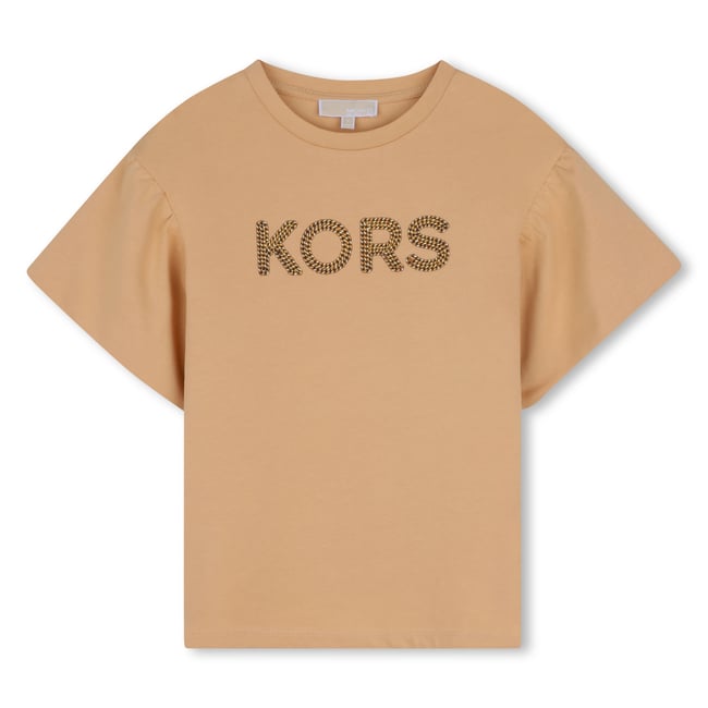 Tee-shirt manches courtes caramel <span itemprop=