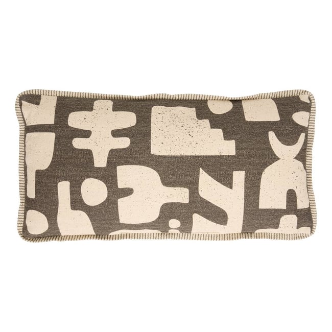 Coussin de dos rectangulaire NYERO vert kaki <span itemprop=