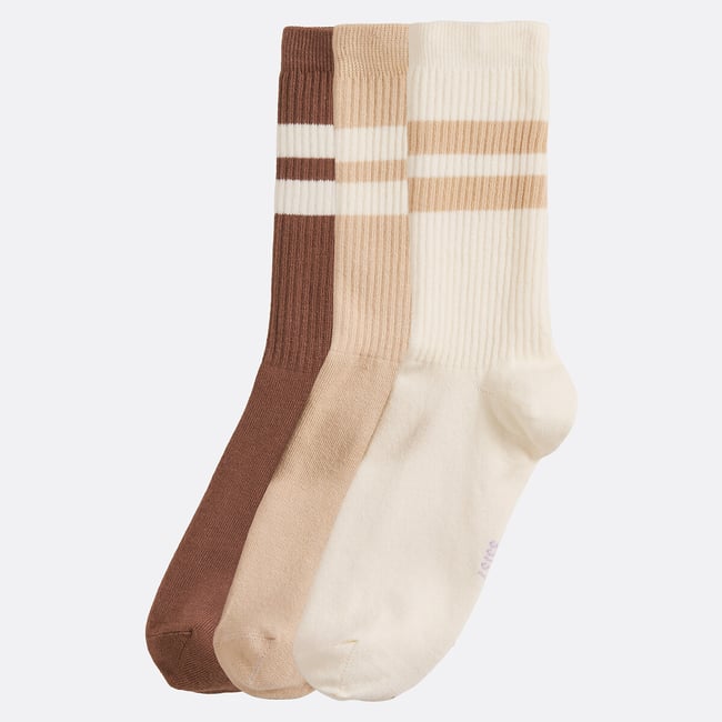 Lot de 3 chaussettes à double rayure - LA REDOUTE COLLECTIONS