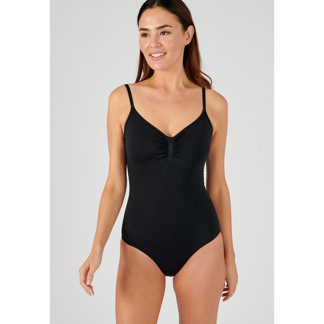 Body sans couture côtés Perfect Fit noir <span itemprop=