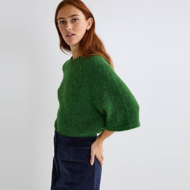 Pull manches coudes contenant de l'alpaga - MONOPRIX