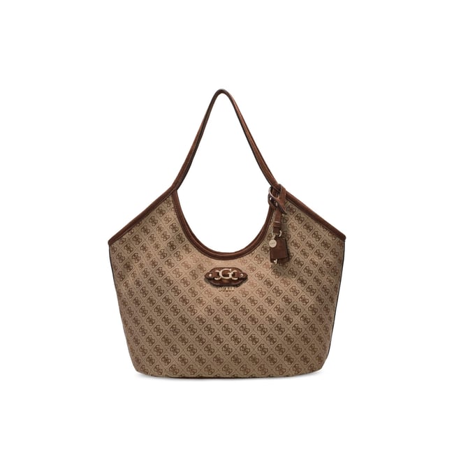 Sac Tote Avec Logo Samantha marron multi <span itemprop=