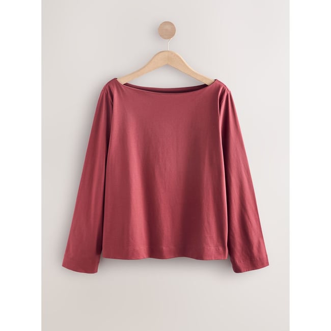 T-shirt ras du cou en supima® manches longues - NEXT