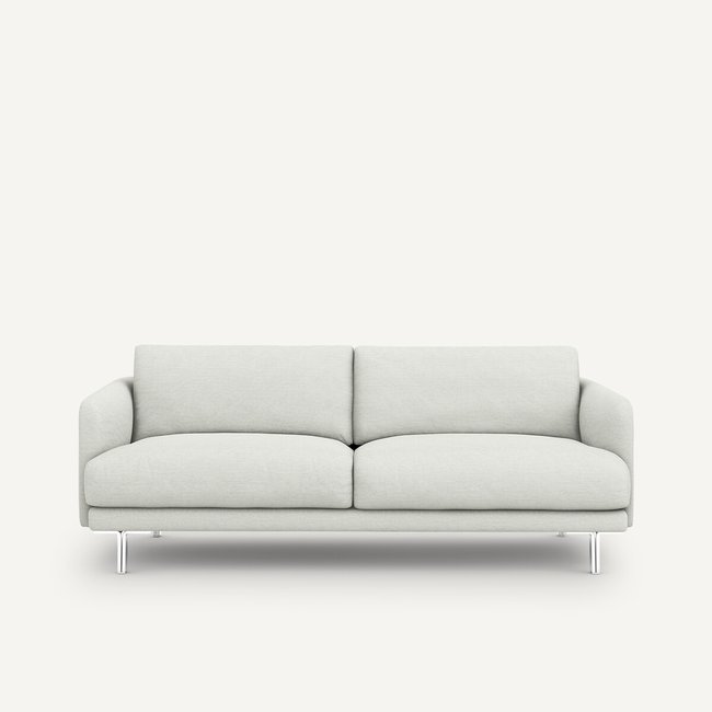 Sofá compacto XL, em sarjado, Nogara branco <span itemprop=