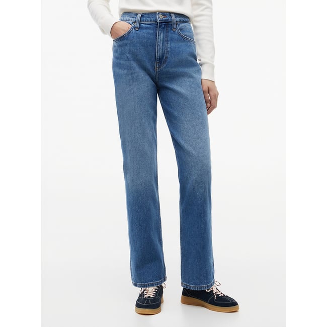 Jeans a vita alta e taglio dritto Layla denim blu   TOMMY JEANS