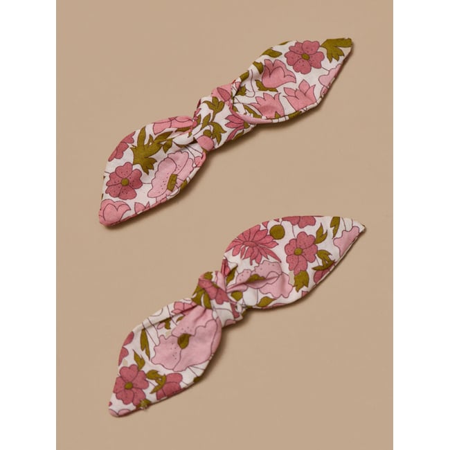 Pinces en tissu Liberty par lot de 2 liberty poppy and daisy <span itemprop=
