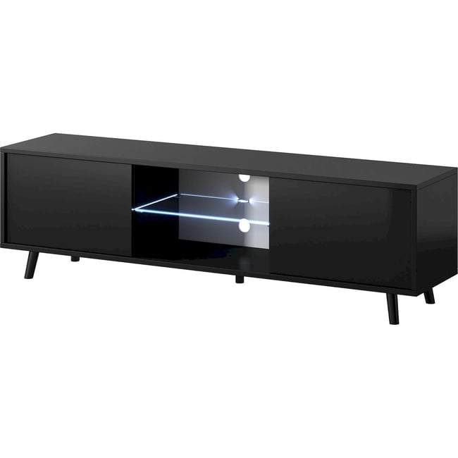 Meuble tv avec niche éclairée collection LEFYR - RECOLLECTION