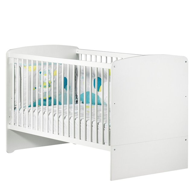 Lit évolutif en bois Couleur blanc <span itemprop=