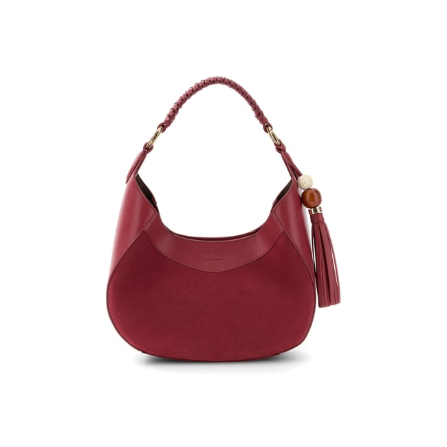 Sac Hobo En Cuir Véritable Nina - GUESS