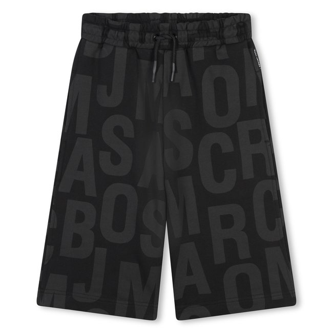 Bermuda long molletonné black <span itemprop=