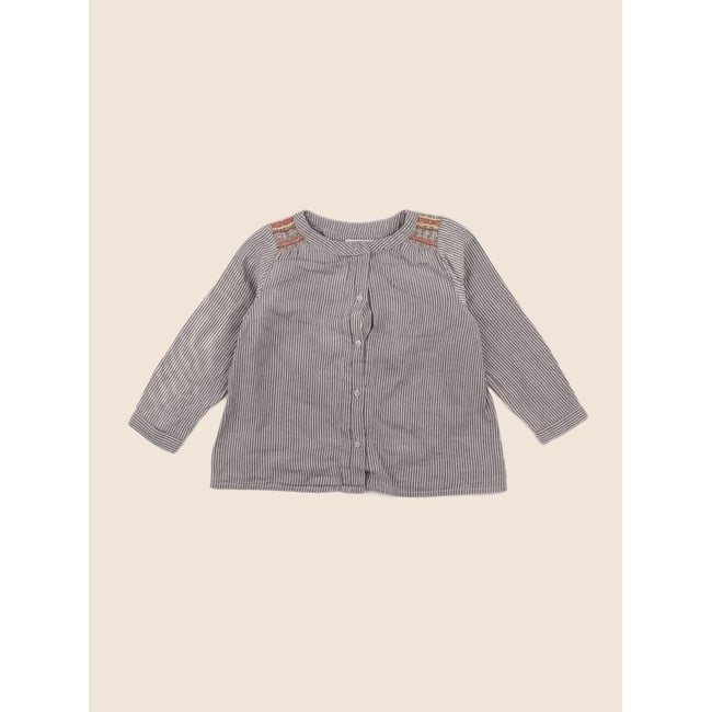 Blouse - Très bon état bleu <span itemprop=