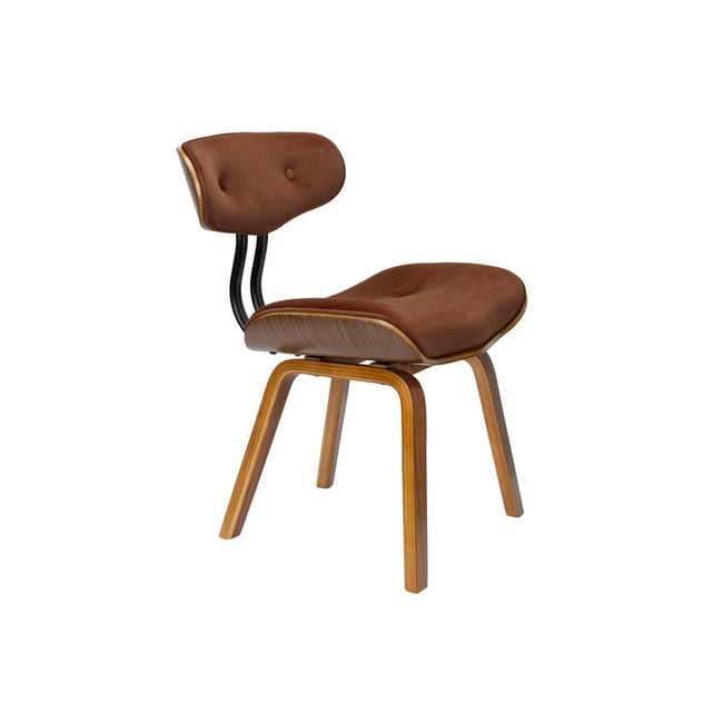 Chaise design empilable en tissu (lot de 2), BLACKWOOD - BOITE A DESIGN