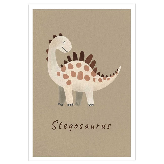 Affiche enfant stegosaurus - HEXOA