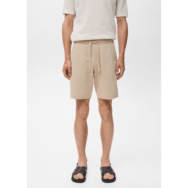 Bermuda 100 % coton cordon - MANGO MAN