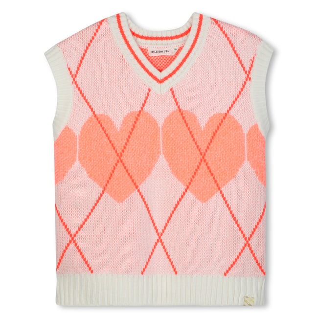 Pull à manches courtes en tricot rice <span itemprop=