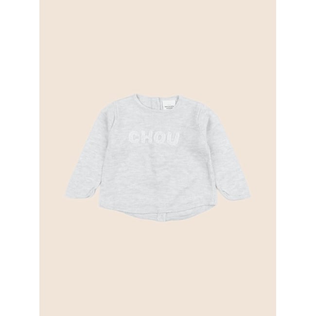 Pull - Très bon état gris <span itemprop=