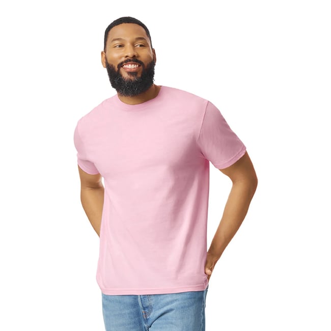 T-shirt SOFT STYLE rose clair <span itemprop=
