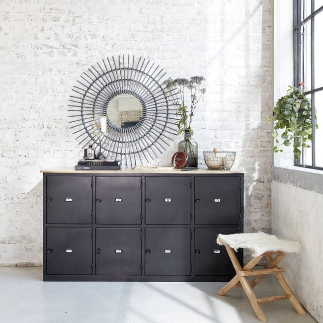 Buffet en métal noir  RAOUL Couleur noir <span itemprop=