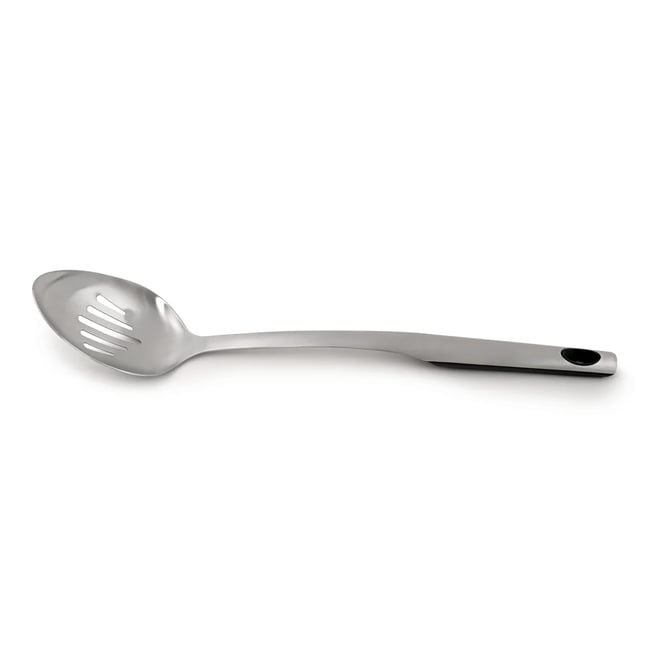 Cuillère de service perforée 36 cm - Inoxy argenté <span itemprop=