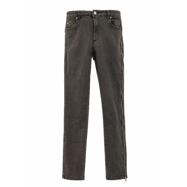 Slim-Fit-Jeans grau metall <span itemprop=