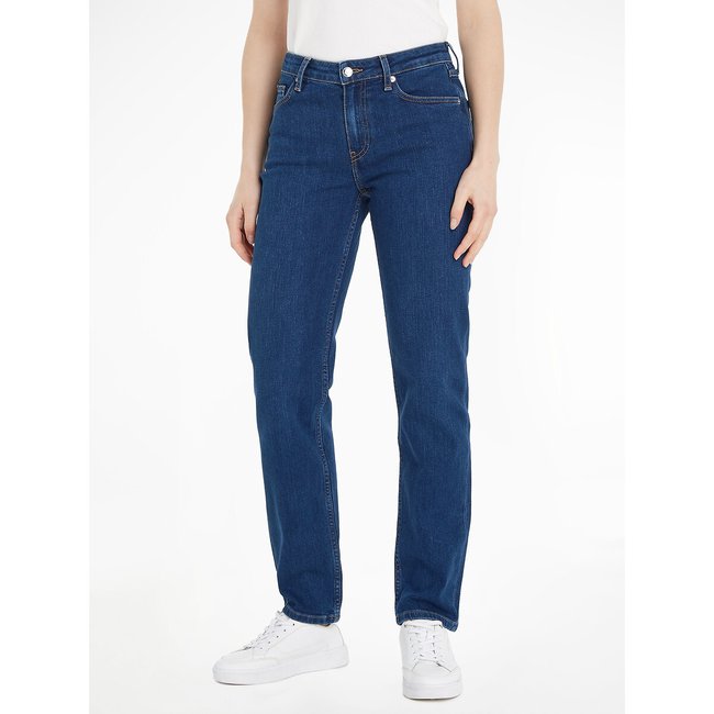Straight-Leg-Jeans aus Stretch-Denim, stonewashed denim <span itemprop=
