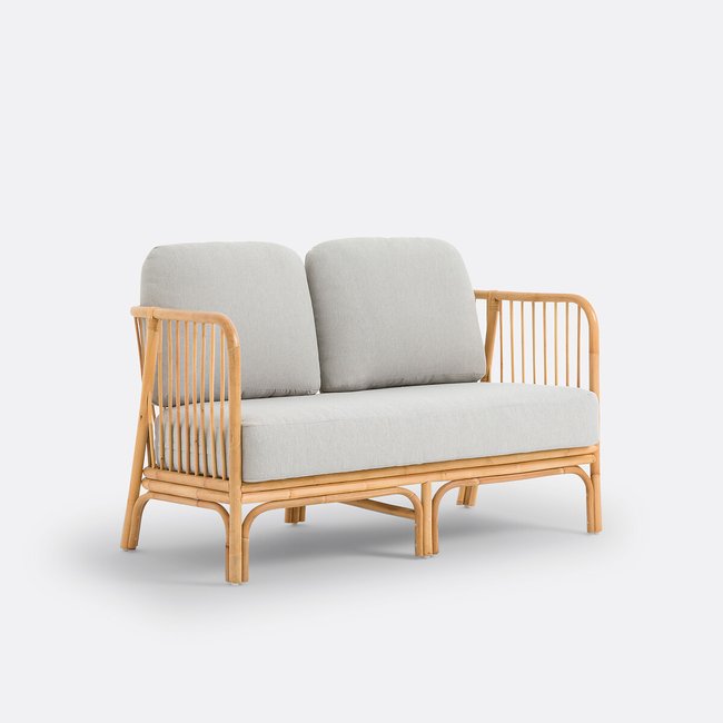 Gartensofa Elisa, Rattan natur <span itemprop=