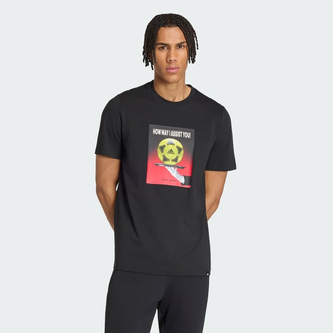 T-Shirt Graphique Slogan Football black <span itemprop=