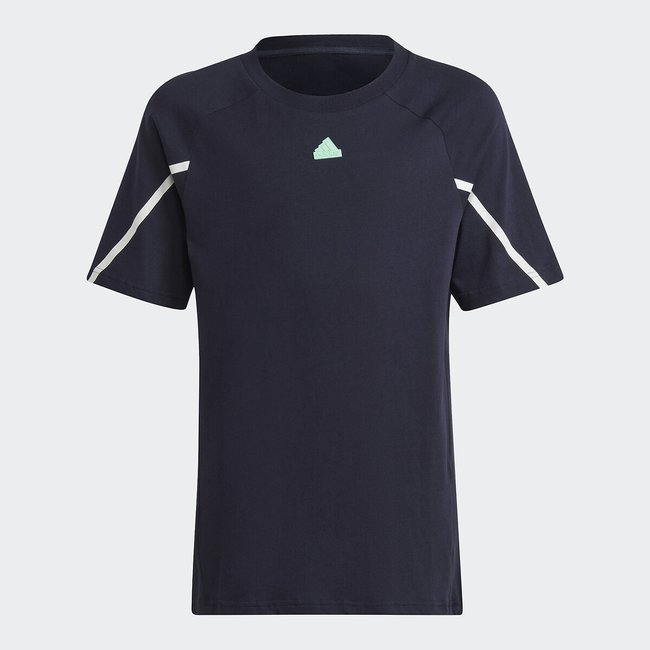 T-shirt manches courtes bleu marine <span itemprop=