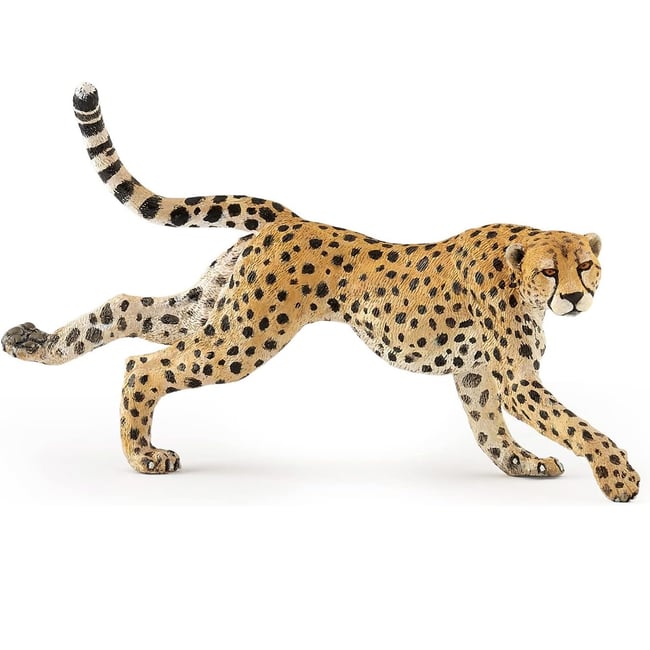 Figurine Guépard courant marron <span itemprop=