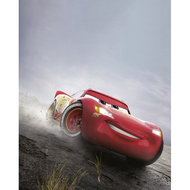 Papier peint Komar - Disney and Pixar Cars Shine - 200 x 250 cm Couleur rouge <span itemprop=